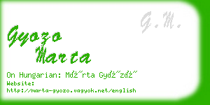 gyozo marta business card